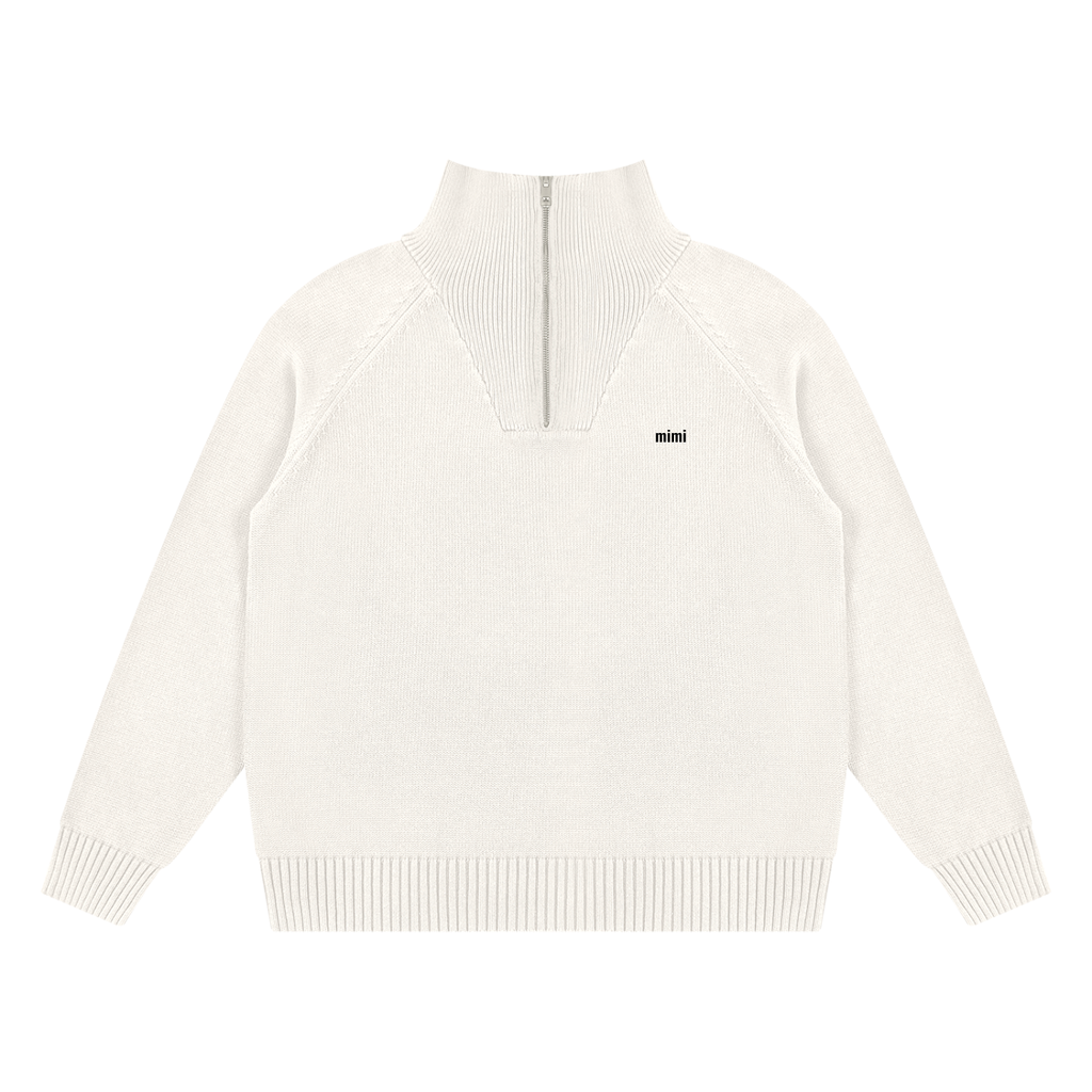 Cotton unisex Quarter-Zip Pullover Sweatshirt