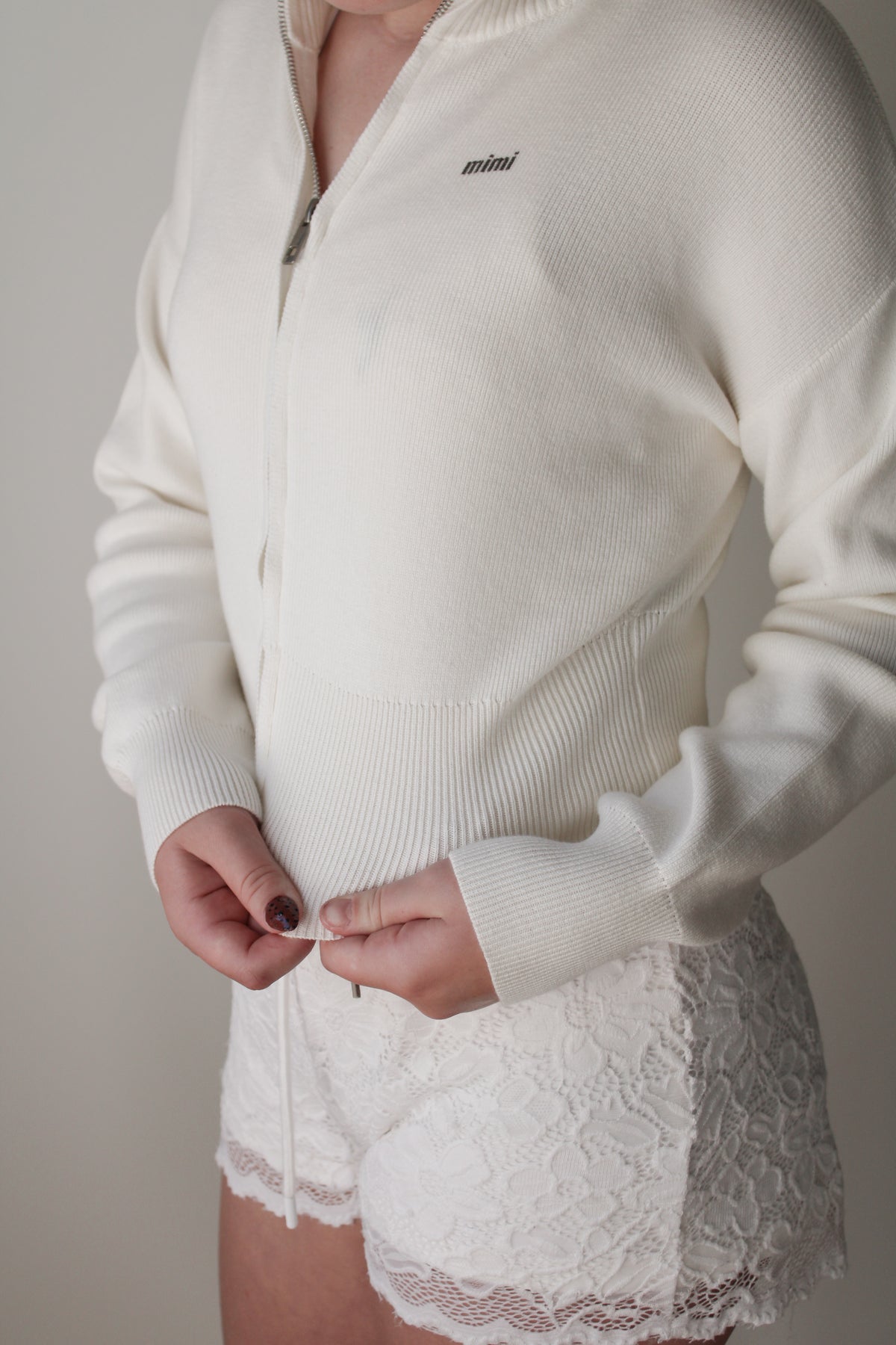 Women’s Mock Neck Zip Up Cardigan